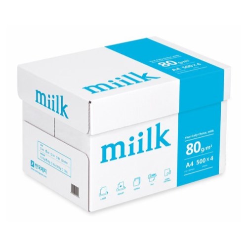 한국제지 밀크 복사용지 A4 80g