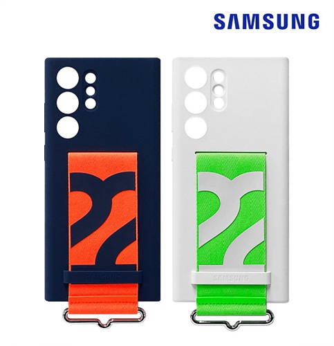 삼성전자  갤럭시S22 울트라 실리콘 커버 with 스트랩 EF-GS908