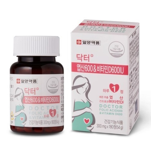 일양약품 닥터 엽산600 비타민D600IU 300mg 180정