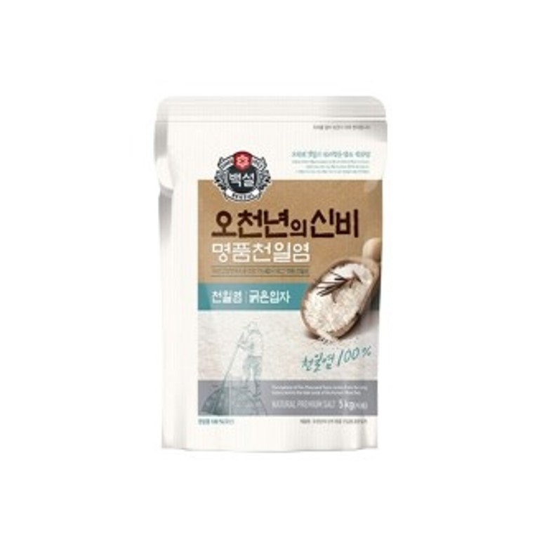 CJ제일제당 백설 오천년의 신비 명품 천일염 굵은입자 5kg