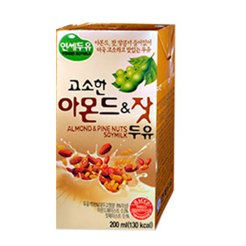  연세두유 고소한 아몬드 잣 두유 200ml [48개]