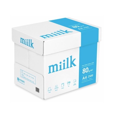 한국제지 밀크 복사용지 A4 80g [1,500매] - 에누리 가격비교
