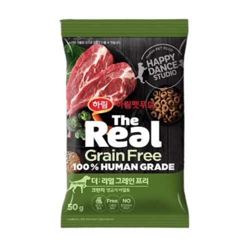 더리얼 독 그레인프리 크런치 양고기 어덜트 50g