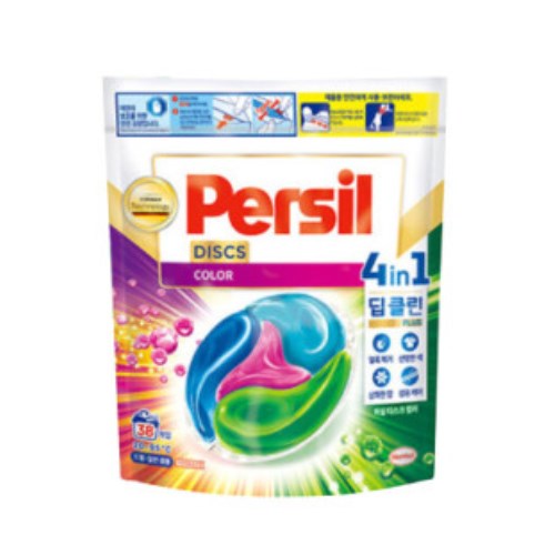 퍼실 디스크 컬러 파우치 38개입