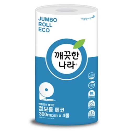 깨끗한나라 에코 점보롤 2겹 300m