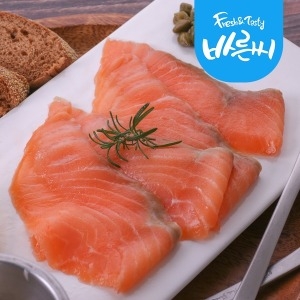 바른씨  노르웨이 훈제연어 슬라이스 100g