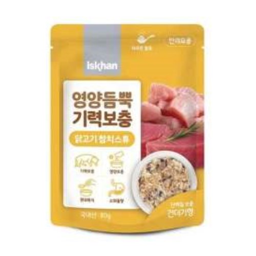 이즈칸 캣 영양듬뿍 기력보충 닭고기참치스튜 80g