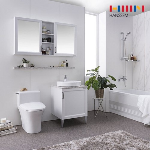 한샘  밀란 카라라화이트 안방욕실