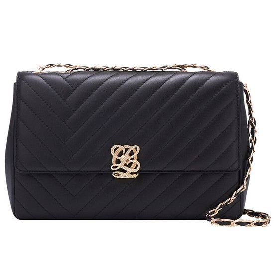 루이까또즈 여성 체인 숄더백_HQ3SD01BL