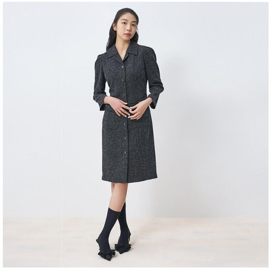 SI 22 신상 수술장식 포켓 롱 원피스 SFOAZ0592