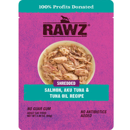 Rawz Natural Pet Food 로우즈 캣 슈레디드 연어&참치&참치오일 69g[1개] 에누리 가격비교