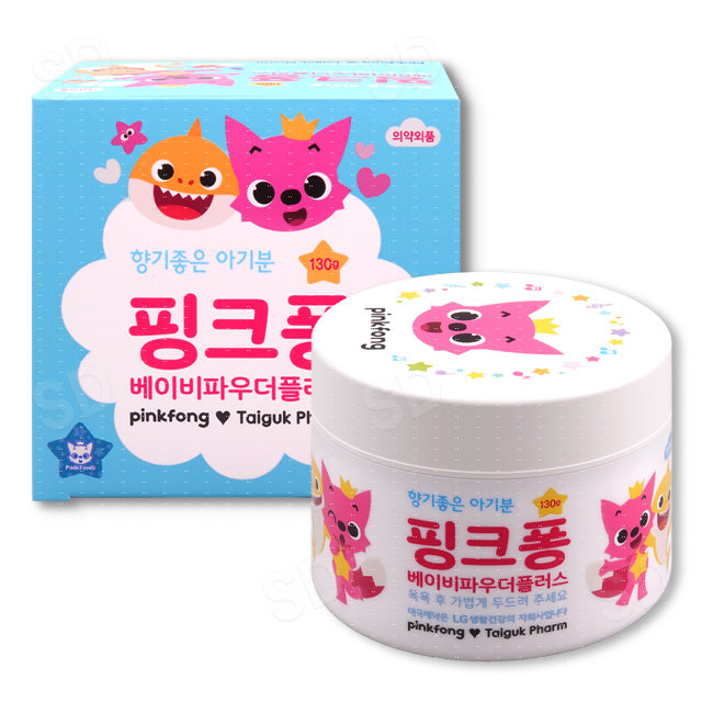 태극제약 핑크퐁 베이비 파우더 플러스 130g