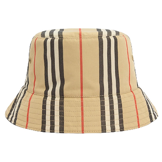 버버리 아이콘 스트라이프 양면 버킷햇_8056242