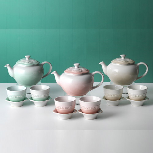 르크루제 플라워 티팟 세트