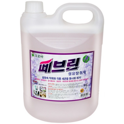 크로바 페브린 섬유탈취제 라벤더향 4L