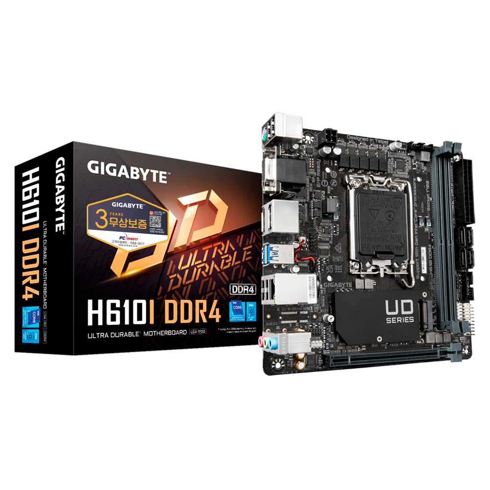 GIGABYTE  H610I D4 듀러블에디션 피씨디렉트