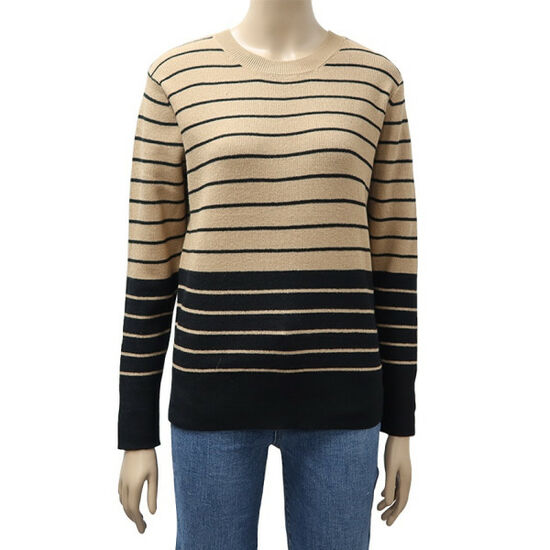 레노마레이디스 아울렛 라운드 넥 스트라이프 니트 CB12KP090 918049