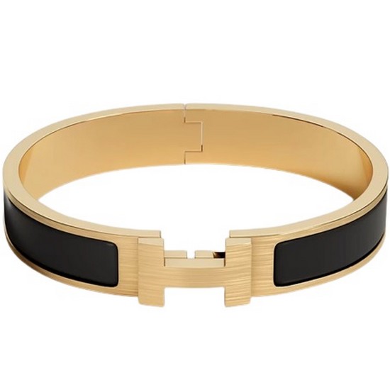 에르메스  클릭 HH 브레이슬릿 골드 블랙 H703203FM01