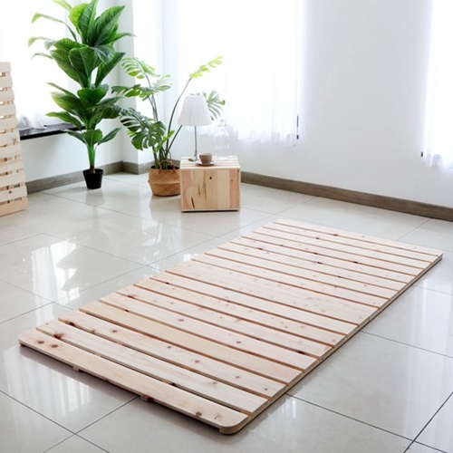 저스틴퍼니처 히노끼 접이식 원목 매트리스 깔판 SS