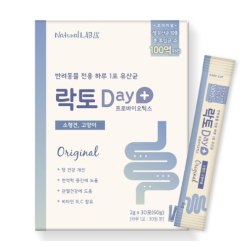 굿데이 락토데이 프로바이오틱스 소형견 고양이용 60g (2g x 30p)