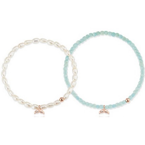 도로시  14k 고래꼬리 천연석 비즈 팔찌 2type