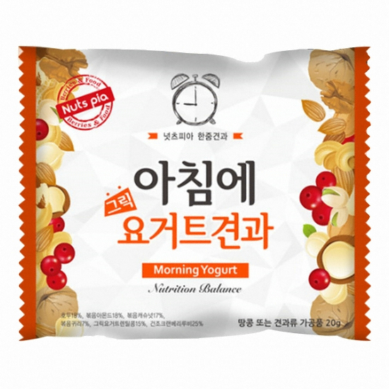 넛츠피아  뉴 아침에 그릭요거트 20g 60개입
