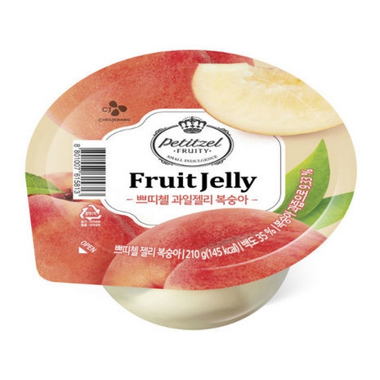 CJ제일제당  쁘띠첼 과일젤리 복숭아 210gx 61박스
