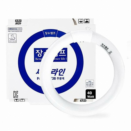 우리조명 장수램프 FCL 써크라인 형광등 주광색 40W