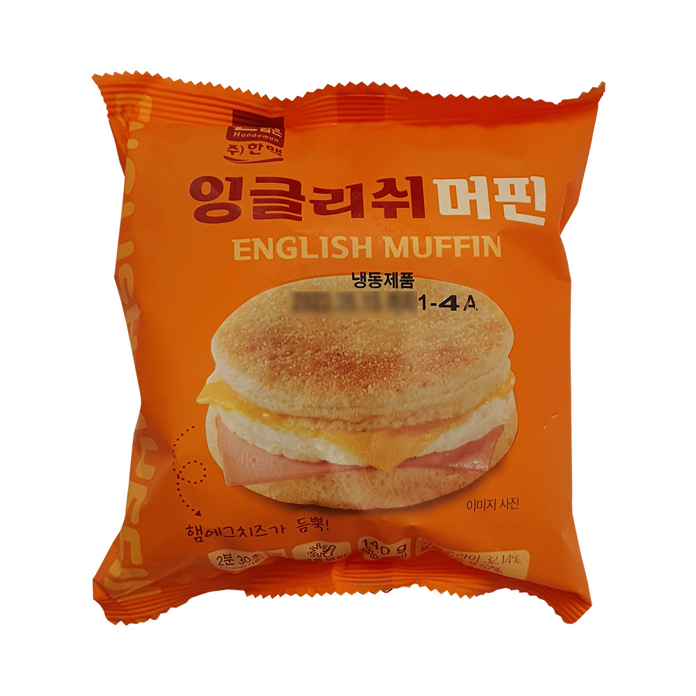 한맥푸드  잉글리쉬 머핀 햄버거 140g