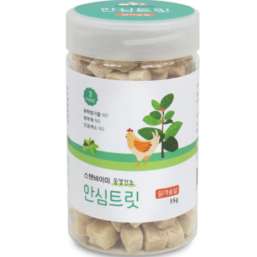 스탠바이미 동결건조 안심트릿 닭가슴살 55g