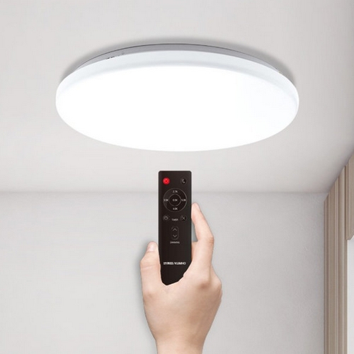 금호전기 번개표 LED 원형 리모컨 방등 50W