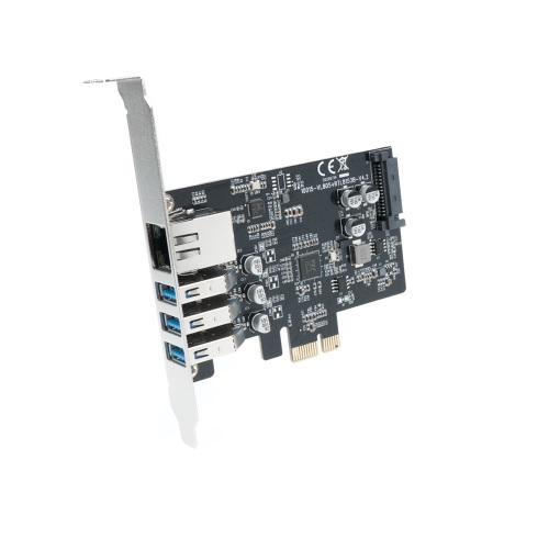 라이트컴 Coms KS585 USB 3.0 3포트+RJ45 C PCIe 카드