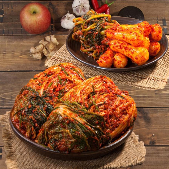 씨알에프앤씨 깐깐 송도순 포기김치 5kg+총각김치 3kg