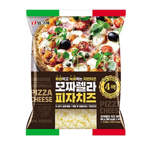 빙그레  모짜렐라 피자치즈 240g