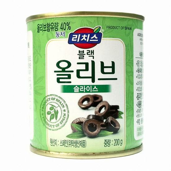 리치스  슬라이스 블랙올리브 200g