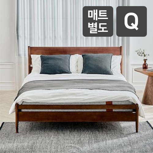  휴도 기품의 선유 베이직 원목 침대 Q [매트별도]