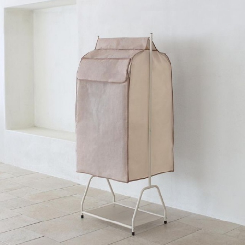 유아이티통상  하우스플랜 AB 스토리지 코튼 브라운 행거커버 올인원 S