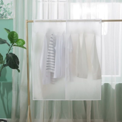 THE살림  먼지차단 행거 커버 의류 옷 보관 덮개 L