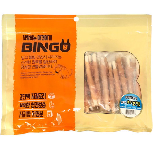 다이아몬드펫 빙고 우피 치킨껌 400g