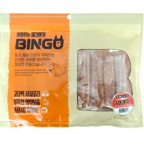 다이아몬드펫 빙고 숯불 사사미 치킨바 400g