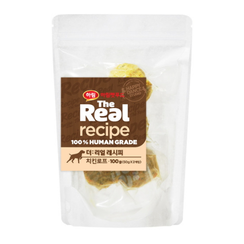 더리얼 독 레시피 치킨로프 100g