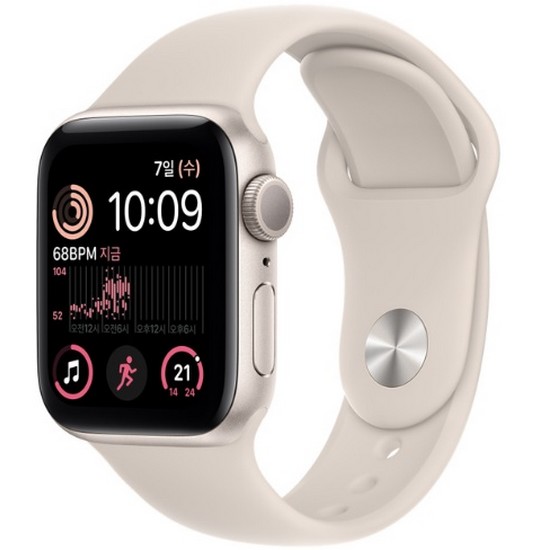 Apple  워치 SE 2세대 40mm 스타라이트 알루미늄