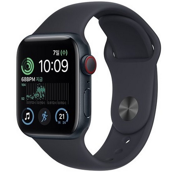 Apple  워치 SE 2세대 40mm Cellular 미드나이트 알루미늄