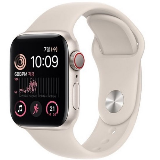 Apple 워치 SE 2세대 40mm Cellular 스타라이트 알루미늄 [스포츠밴드]