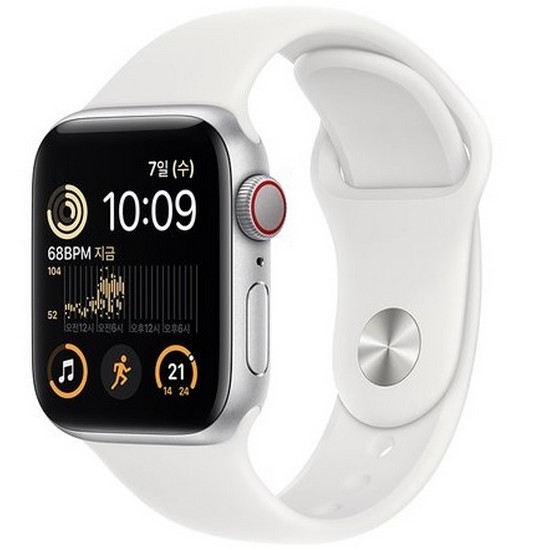 Apple  워치 SE 2세대 40mm Cellular 실버 알루미늄