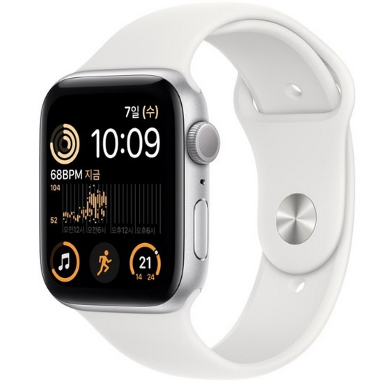 Apple  워치 SE 2세대 44mm 실버 알루미늄