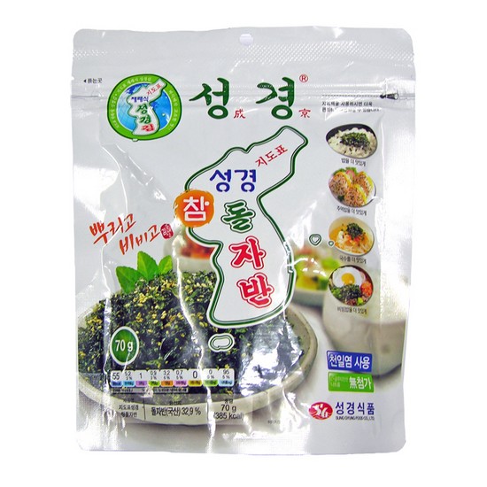 성경식품 지도표성경김 참돌자반 70g