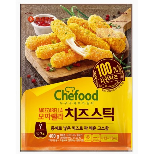 롯데푸드 쉐푸드 모짜렐라 치즈스틱 400g