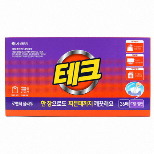 테크 간편시트 로맨틱플라워 36매
