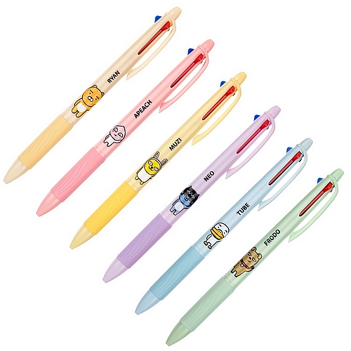 아이콘스  카카오프렌즈 3색 볼펜 0.7mm